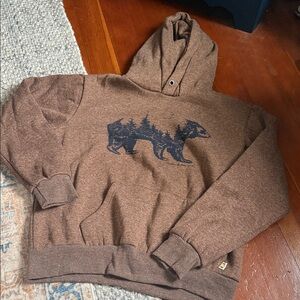 Rustic Brown Bear Hoodie